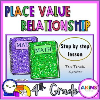 Preview of Place Value Relationship Times Greater 