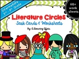 Intermediate Literature Circles Task Cards & Worksheets Bundle