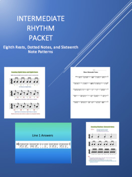 Preview of Intermediate Music Rhythm Packet (Rhythm for Band, Orchestra, or Choir)