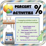 Intermediate Percent Activities Bundle: Application and Connections Gr 6-8