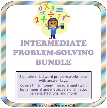 Preview of Grade 4-6 Problem Solving Activities: Time, Money, Ratio, Percent for Test Prep