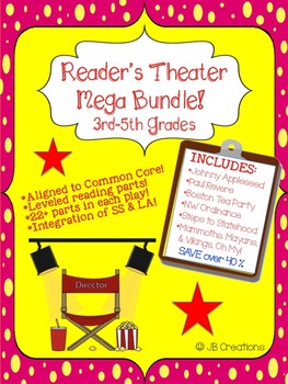 Preview of Intermediate Reader's Theater Social Studies Mega Bundle!