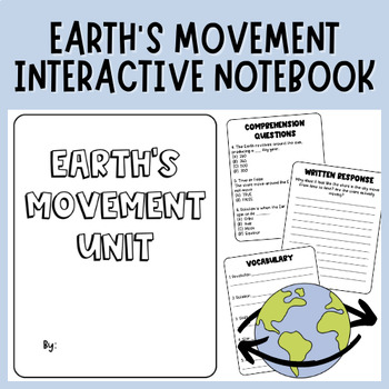 Preview of Intermediate Science| Earth's Movement| Rotation/Revolution Interactive Notebook