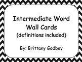 Intermediate Social Studies Word Wall Vocabulary Cards