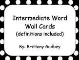 Intermediate Social Studies Word Wall Vocabulary Cards