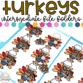 Intermediate Thanksgiving File Folder for Special Education