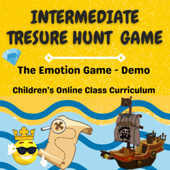 Preview of Intermediate Treasure Hunt Feelings & Emotions PowerPoint Game for Kids
