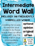 Intermediate Word Wall of Frequently Misspelled Words - 16