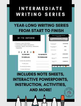 Preview of Intermediate Writing Curriculum: Print & Digital Version (4, 5, 6, 7, 8th Grade)