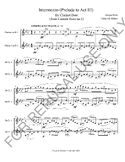 Intermezzo from Carmen Suite no.1 for Bb Clarinet Duet (Sc