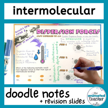 Preview of Intermolecular Forces Doodle Notes and Slides
