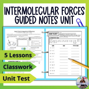 Preview of Intermolecular Forces Unit Bundle Guided Notes