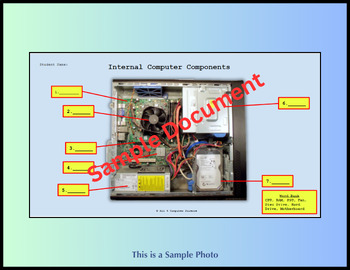 Preview of No Prep | Internal Computer Components Diagram