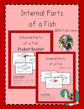 Preview of Internal Parts of a Fish Work Booklet- Fish Anatomy- Montessori Zoology