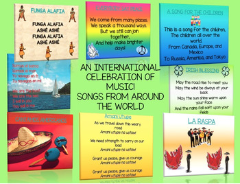 Preview of WORLD MUSIC, SONGS FROM AROUND THE WORLD! DISTANCE LEARNING