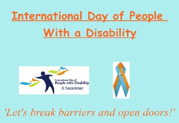 Preview of International Day of People With a Disability
