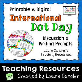 Preview of International Dot Day Discussion Cards - Printable & Digital