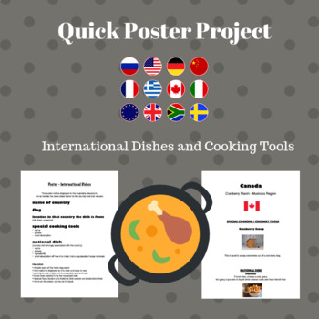 Preview of International Foods And Global Cuisine Project