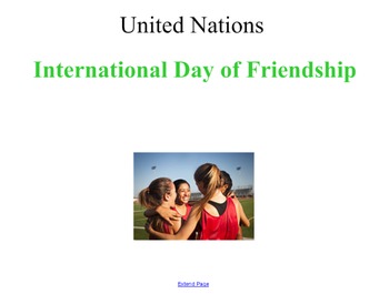 Preview of International Friendship Day