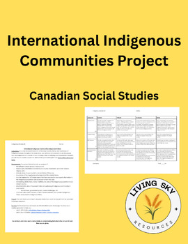 Preview of International Indigenous Communities Project - Native Studies 20 Saskatchewan