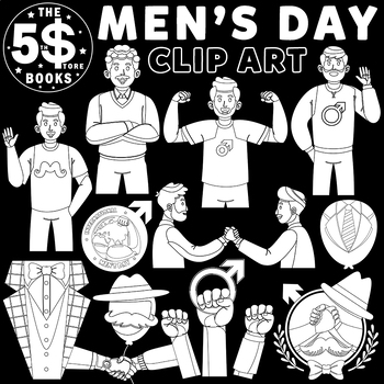 International Men's Day Clipart - 20 Items by The Store Books | TPT