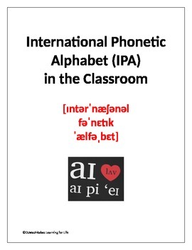 Preview of International Phonetic Alphabet (IPA) in the Classroom