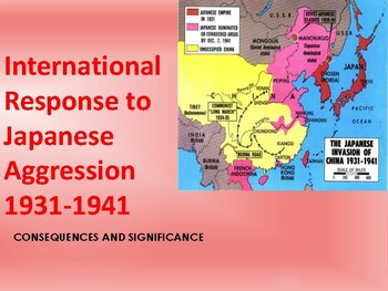 International Response to Japanese Aggression, 1931-41 | TPT