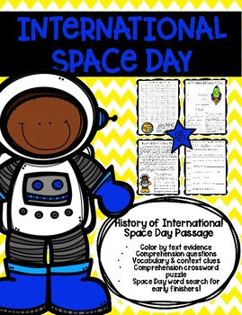 Preview of International Space Day Reading Activities