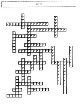 International Space Station Crossword Puzzle with Key by Maura