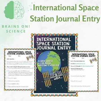 Preview of International Space Station Journal Entry Middle School