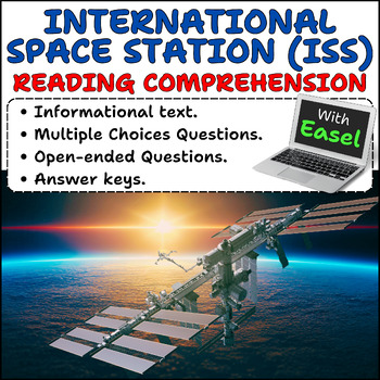 Preview of International Space Station reading comprehension passages & questions 3rd grade