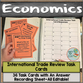 International Trade Review Task Cards
