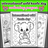 International Wild Koala Day Coloring Pages