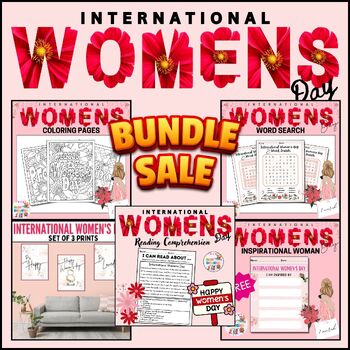 Preview of International Women’s Day BUNDLE Activities 02 / Printable / 8 March Worksheets