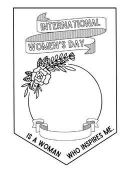 Preview of International Women's Day Bunting | Art & Writing Activity