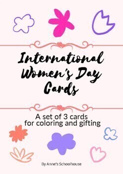 Preview of International Women's Day - Cards for Coloring and Gifting