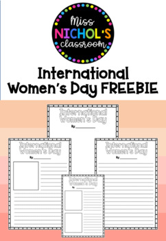 Preview of International Women's Day FREEBIE