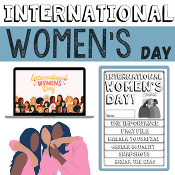 Preview of Empowering Voices: International Women's Day Flip Book with Teaching Slides