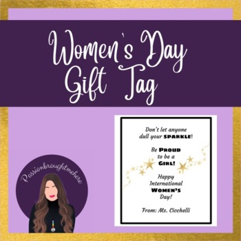 Preview of International Women's Day Gift Tags