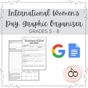 Preview of International Women's Day Graphic Organizer - NO PREP
