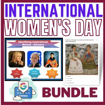 Preview of International Women's Day History Google Bundle