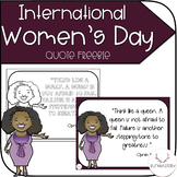 International Women's Day Quote Freebie