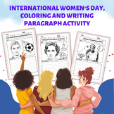 International Women's Day, Women's History Month, Coloring