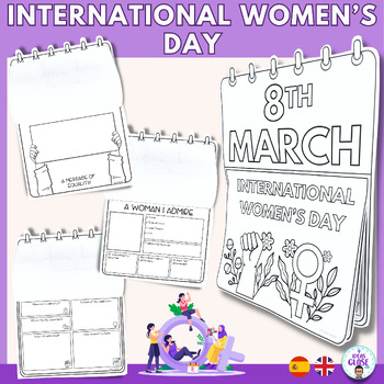 Preview of International Women's Day activities- Women's History Month. English and Spanish