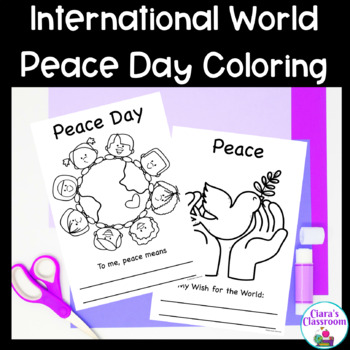 World peace day Drawing Easy' Large Buttons | Spreadshirt