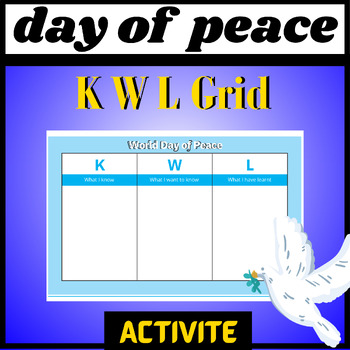 Preview of International day of peace (World Day of Peace KWL Grid)