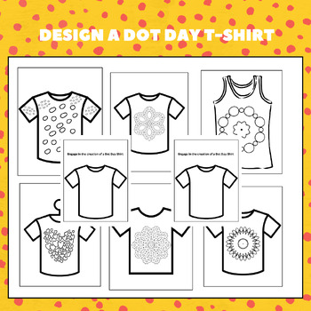 Preview of International dot day T-Shirt , Design a Dot Day blank T-shirt template