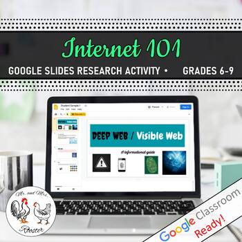 Preview of Internet 101 - Terminology and Writing Presentation Project - Technology Lesson