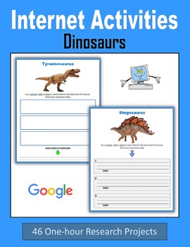 Preview of Internet Activities - Dinosaurs