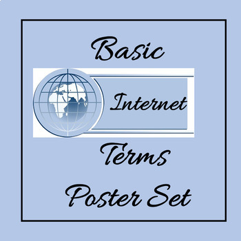 Preview of Internet Terms Poster Set - Computer Lab Posters